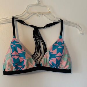 Xhilaration Multicolor Geometric Bikini Top